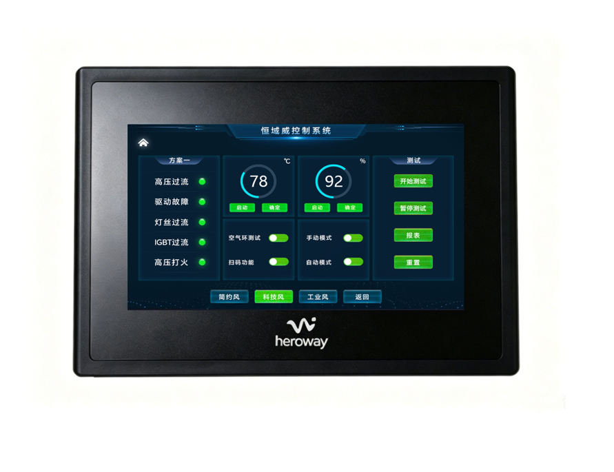 HYW070F2K 抗静电高性能HMI房车显示方案